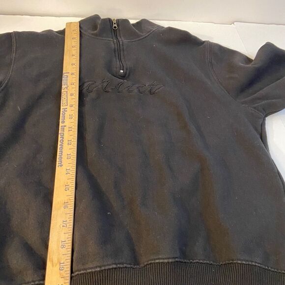 Ariat sweatshirt black 1/4 zipper medium Spellout on chest - Picture 5 of 6